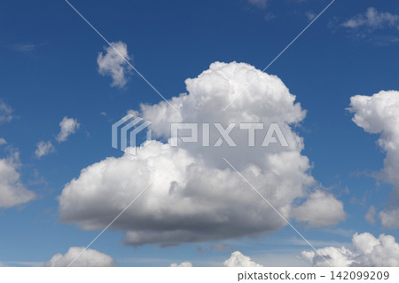 blue sky and white clouds blue sky and white clouds 142099209