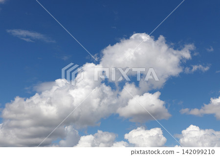 blue sky and white clouds blue sky and white clouds 142099210