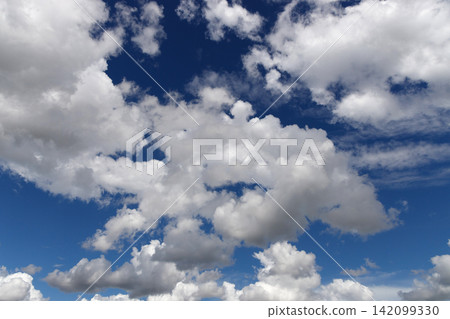 blue sky and white clouds 142099330