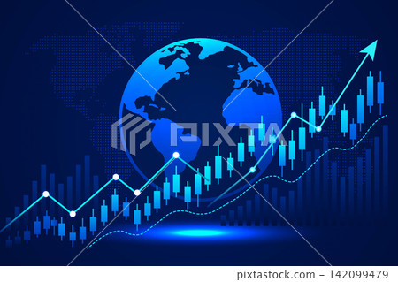 Upward Arrow, Financial Market Trend and Success 142099479