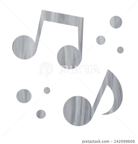 An illustration of a musical note icon with a beautiful watercolor pattern. An illustration of a musical note icon with a beautiful watercolor pattern. 142099608