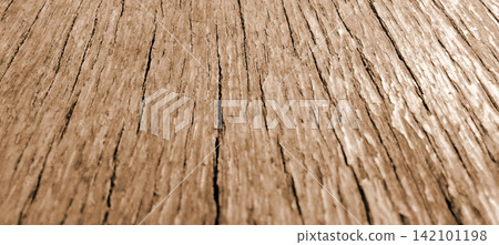 Coarse wood grain that is affected by weather Coarse wood grain that is affected by weather 142101198