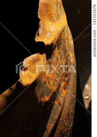 Rusty torn metal piece background texture abstract Rusty torn metal piece background texture abstract 142101678