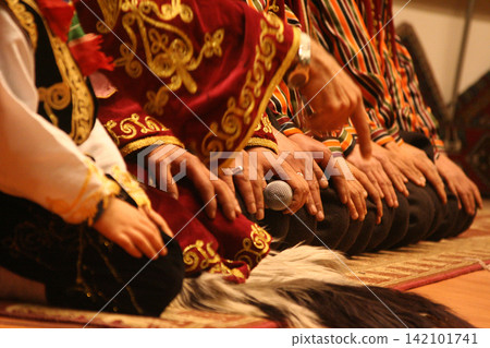 Men in folkloric clothes in Konya Aksehir Men in folkloric clothes in Konya Aksehir 142101741