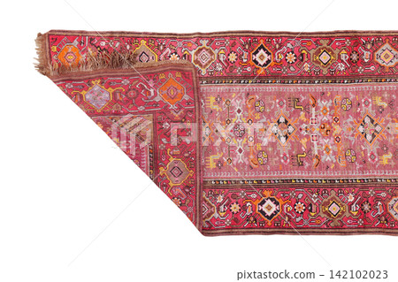 wool woven old antique Turkish rug wool woven old antique Turkish rug 142102023