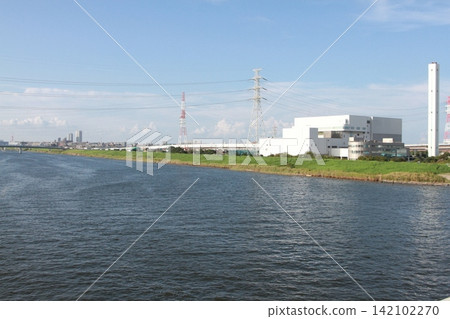 View of the Edogawa floodway and Ichikawa City Clean Center from Ichikawa Bridge View of the Edogawa floodway and Ichikawa City Clean Center from Ichikawa Bridge 142102270