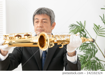 評估、維修、薩克斯風、男性 142102324