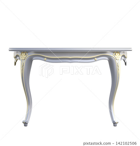 diner table isolated on transparent background, 3D illustration, cg render diner table isolated on transparent background, 3D illustration, cg render 142102506
