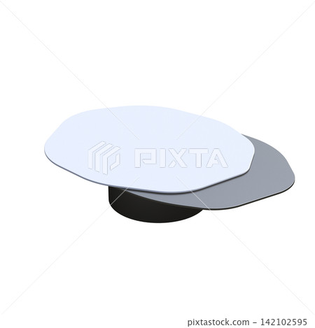 diner table isolated on transparent background, 3D illustration, cg render diner table isolated on transparent background, 3D illustration, cg render 142102595