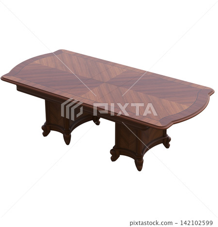 diner table isolated on transparent background, 3D illustration, cg render diner table isolated on transparent background, 3D illustration, cg render 142102599