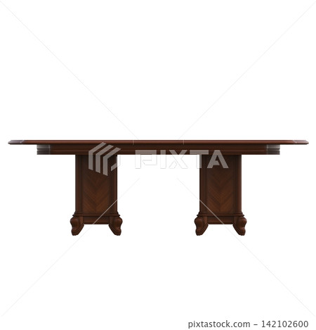 diner table isolated on transparent background, 3D illustration, cg render diner table isolated on transparent background, 3D illustration, cg render 142102600