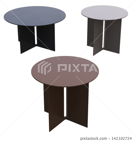 coffee table isolated on transparent background, 3D illustration, cg render coffee table isolated on transparent background, 3D illustration, cg render 142102724