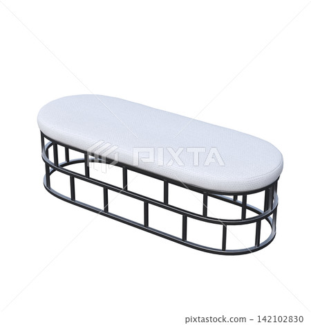 soft pouf isolate on a transparent background, interior furniture, 3D illustration, cg render soft pouf isolate on a transparent background, interior furniture, 3D illustration, cg render 142102830