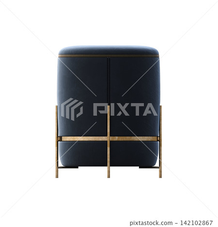 soft pouf isolate on a transparent background, interior furniture, 3D illustration, cg render soft pouf isolate on a transparent background, interior furniture, 3D illustration, cg render 142102867