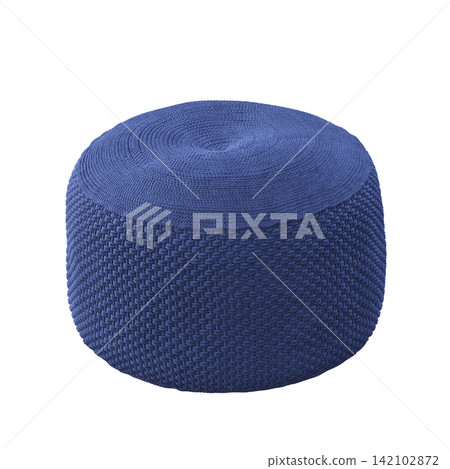 soft pouf isolate on a transparent background, interior furniture, 3D illustration, cg render soft pouf isolate on a transparent background, interior furniture, 3D illustration, cg render 142102872