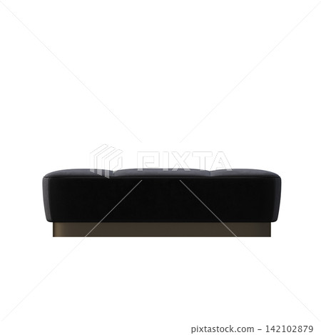 soft pouf isolate on a transparent background, interior furniture, 3D illustration, cg render soft pouf isolate on a transparent background, interior furniture, 3D illustration, cg render 142102879