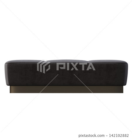 soft pouf isolate on a transparent background, interior furniture, 3D illustration, cg render soft pouf isolate on a transparent background, interior furniture, 3D illustration, cg render 142102882