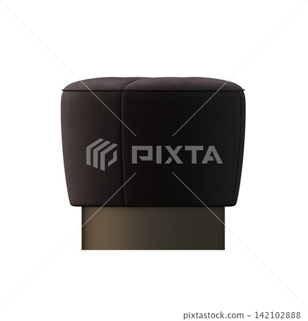 soft pouf isolate on a transparent background, interior furniture, 3D illustration, cg render soft pouf isolate on a transparent background, interior furniture, 3D illustration, cg render 142102888