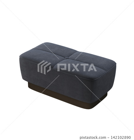 soft pouf isolate on a transparent background, interior furniture, 3D illustration, cg render soft pouf isolate on a transparent background, interior furniture, 3D illustration, cg render 142102890