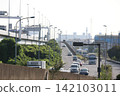 從市川橋望向東京方向的公路景觀。 142103011