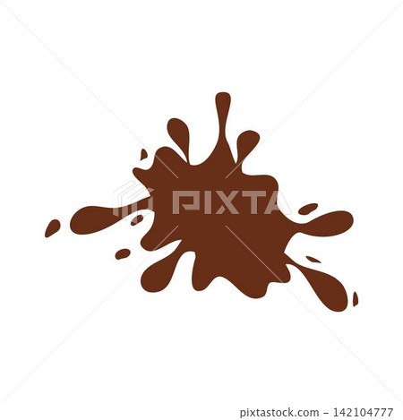 brown mud splash illustration splatter brown mud splash illustration splatter 142104777