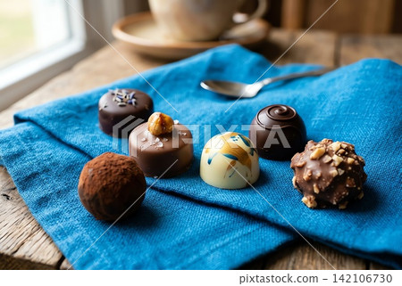 a box of chocolates and cookies in a box a box of chocolates and cookies in a box 142106730