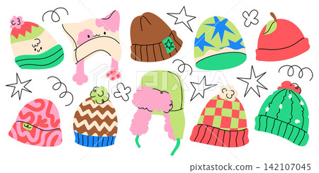 Cute Colorful Winter Hats Collection Cute Colorful Winter Hats Collection 142107045