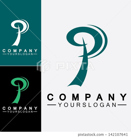 Letter P Logo vector illustration design 142107641