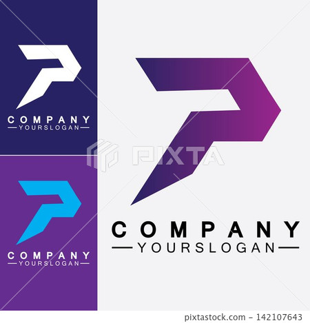 Letter P Logo vector illustration design 142107643