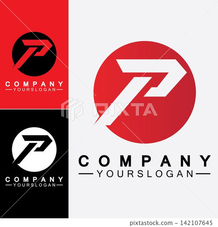 Letter P Logo vector illustration design 142107645