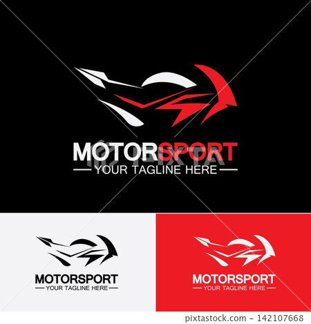 Motorcycle Sport Logo Symbol Vector illustration Design Template Motorcycle Sport Logo Symbol Vector illustration Design Template 142107668