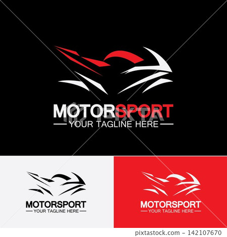 Motorcycle Sport Logo Symbol Vector illustration Design Template Motorcycle Sport Logo Symbol Vector illustration Design Template 142107670
