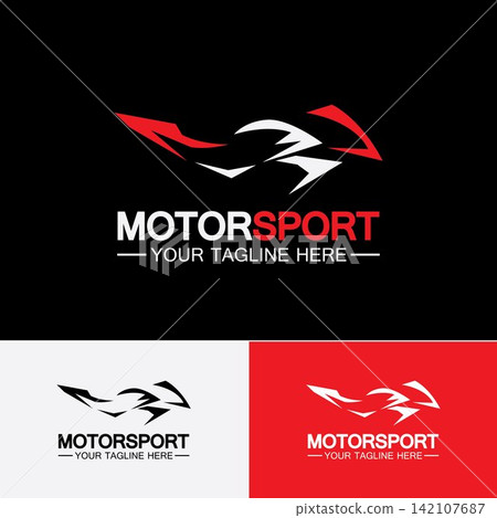 Motorcycle Sport Logo Symbol Vector illustration Design Template Motorcycle Sport Logo Symbol Vector illustration Design Template 142107687