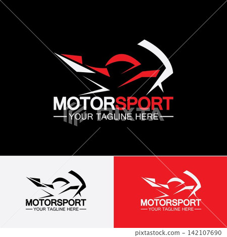 Motorcycle Sport Logo Symbol Vector illustration Design Template Motorcycle Sport Logo Symbol Vector illustration Design Template 142107690