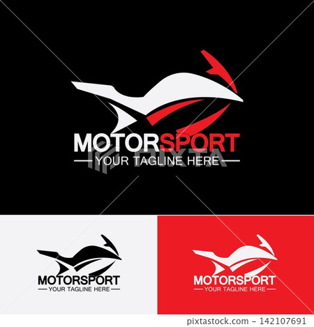 Motorcycle Sport Logo Symbol Vector illustration Design Template Motorcycle Sport Logo Symbol Vector illustration Design Template 142107691
