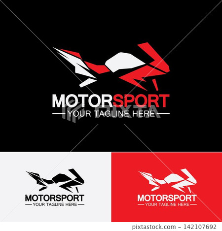Motorcycle Sport Logo Symbol Vector illustration Design Template Motorcycle Sport Logo Symbol Vector illustration Design Template 142107692