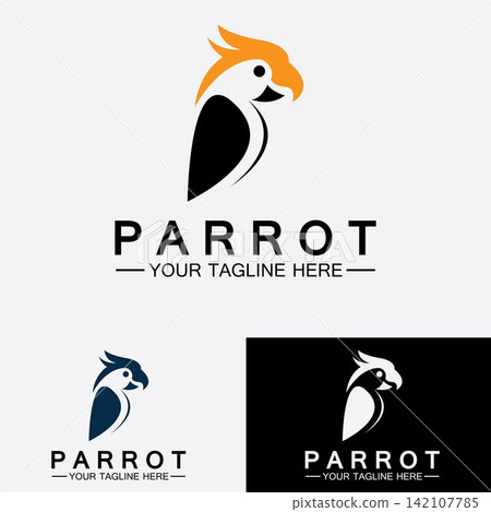 Parrot Logo Design Vector Template Parrot Logo Design Vector Template 142107785