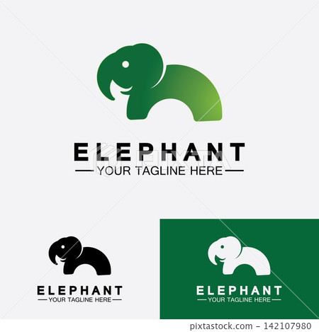 Elephant Logo Vector Illustrator Design Template Elephant Logo Vector Illustrator Design Template 142107980