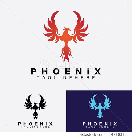 Phoenix logo Vector Illustration Design Template Phoenix logo Vector Illustration Design Template 142108123
