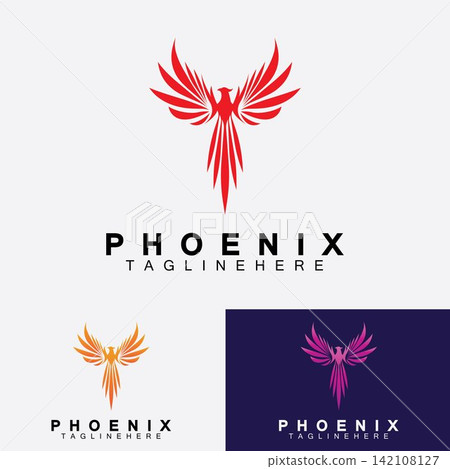 Phoenix logo Vector Illustration Design Template Phoenix logo Vector Illustration Design Template 142108127