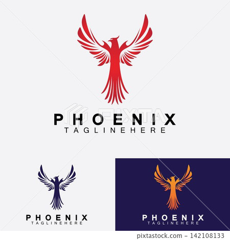 Phoenix logo Vector Illustration Design Template Phoenix logo Vector Illustration Design Template 142108133