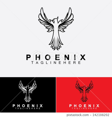 Phoenix logo Vector Illustration Design Template Phoenix logo Vector Illustration Design Template 142108202