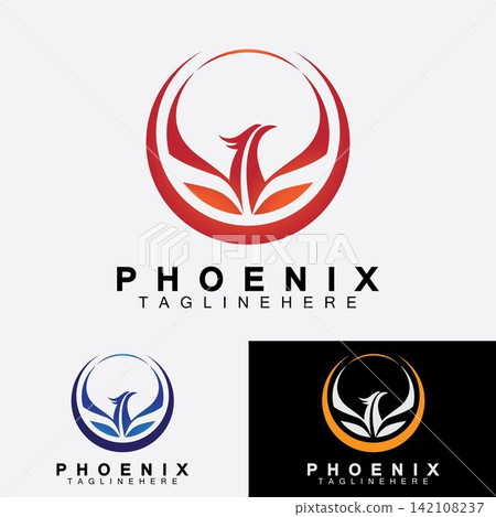 Phoenix logo Vector Illustration Design Template Phoenix logo Vector Illustration Design Template 142108237