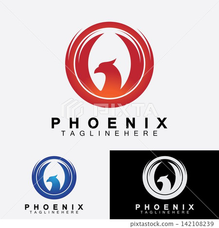 Phoenix logo Vector Illustration Design Template Phoenix logo Vector Illustration Design Template 142108239