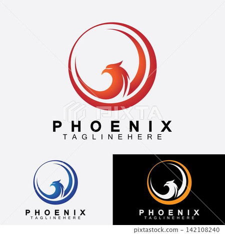 Phoenix logo Vector Illustration Design Template Phoenix logo Vector Illustration Design Template 142108240