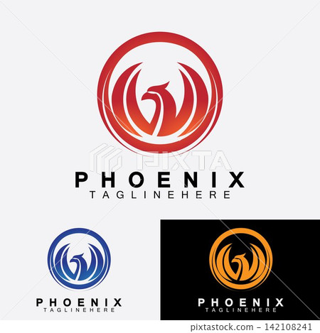 Phoenix logo Vector Illustration Design Template Phoenix logo Vector Illustration Design Template 142108241