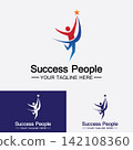 Success People Logo Vector  Design Template 142108360