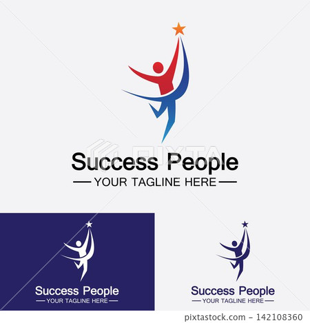 Success People Logo Vector Design Template Success People Logo Vector Design Template 142108360
