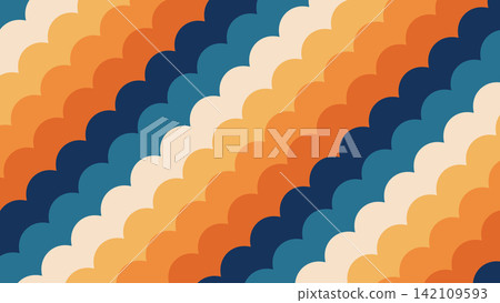 70s wavy clouds retro groovy summer pattern background 70s wavy clouds retro groovy summer pattern background 142109593