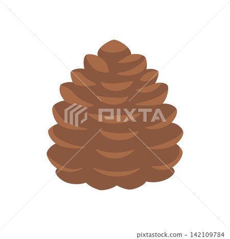 Pine cone illustration material Pine cone illustration material 142109784